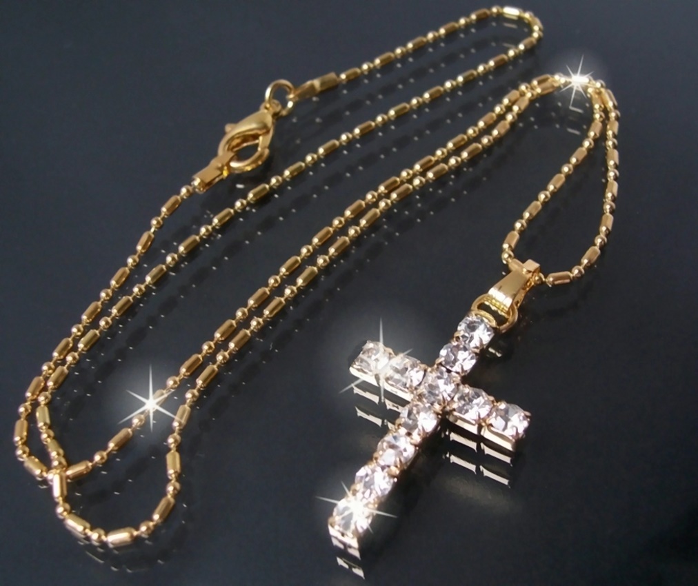 Aretas Bunte Perlen-Kreuzkette Für Damen - Handgefertigter Boho Schmuck